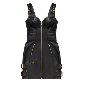 H&M Moschino leather dress